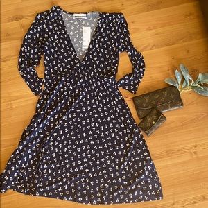 COPY - Urban Outfitters Navy Printed Dress ❤️